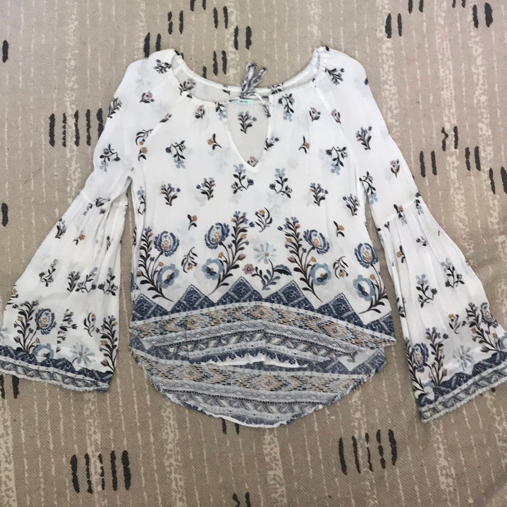 urban outfitters patterned blouse